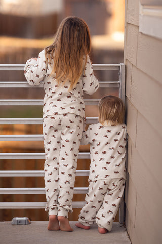 Raccoon Playtime Long Pyjama
