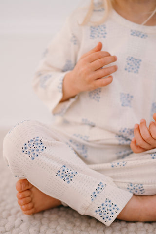Patchwork Blooms Long Sleeve Pants Set