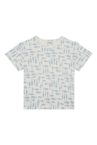 Blue Fish Parade Short Sleeve Tee Short Pyjama