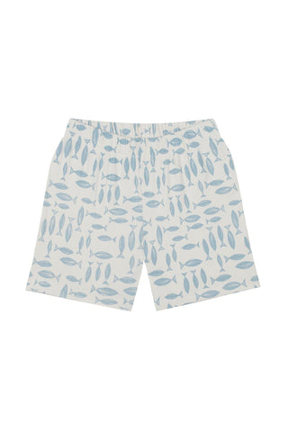 Blue Fish Parade Short Sleeve Tee Short Pyjama