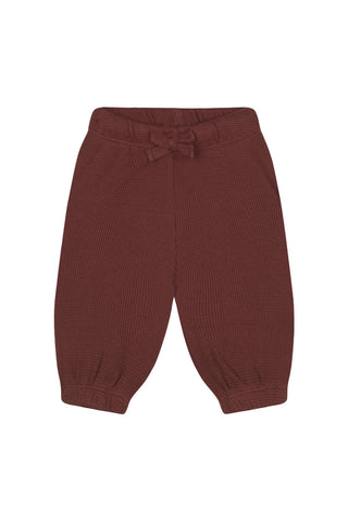 Tile Waffle Short-Sleeve Tshirt Pants Set with Contrast White