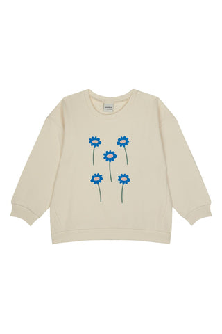 Graphic Flowers Sweatshirt Pants Set