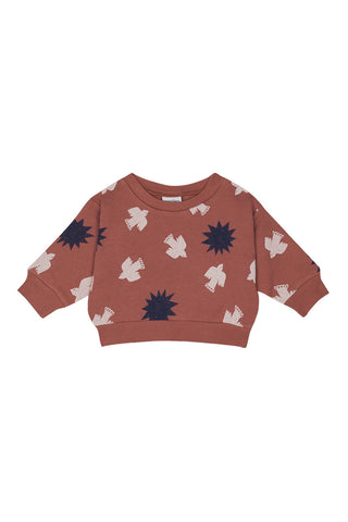 Gün Batımı Kuş & Güneş Sweatshirt Pantolon Set