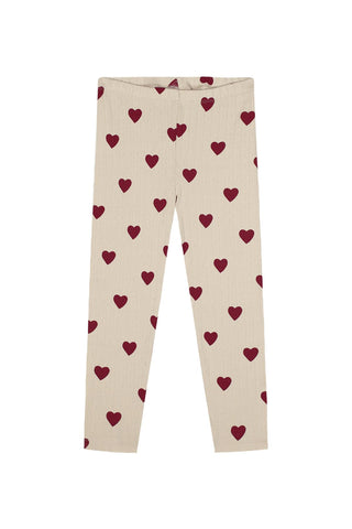 Heart Jacquard Short-Sleeve Tee Tight Set