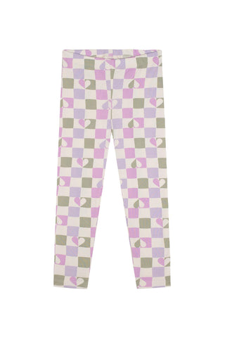 Checkerboard Hearts Short Short Sleeve Tee Short Pyjama