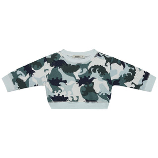 Camouflage Dino Pring Futter Sweatshirt