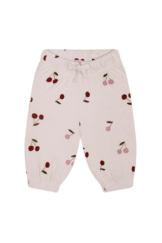 Cherry Blush Short-Sleeve Body Pants Set