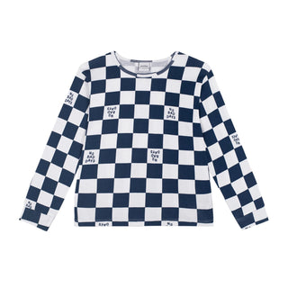 Navy No Bad Days Long Pyjama
