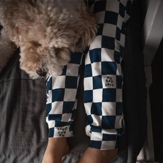 Navy No Bad Days Long Pyjama