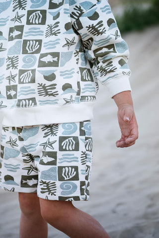 Ocean Life Tiles Sweatshirt