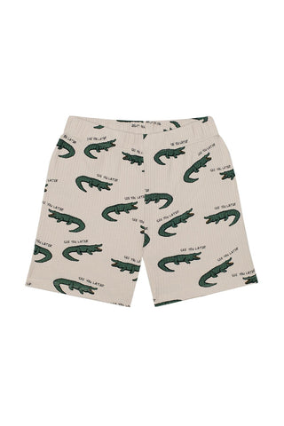 Crocodile Short Sleeve Tee Short Pyjama