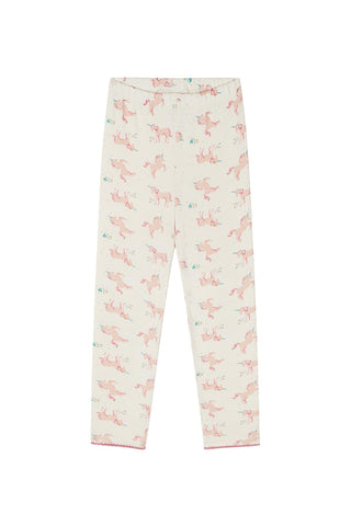 Unicorn Masalı Uzun Kollu Taytlı Pijama Takımı